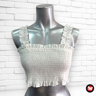 Blusa ajustada cropped SHEIN Talla S