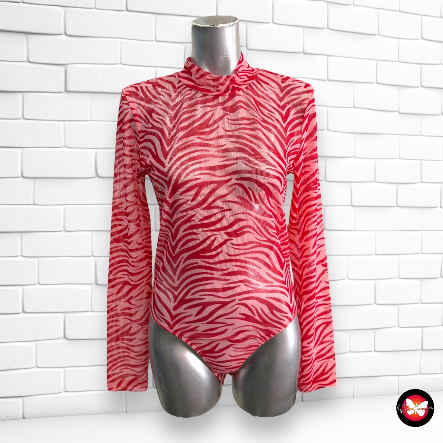 Body translúcido de animal print PRIMARK Talla S