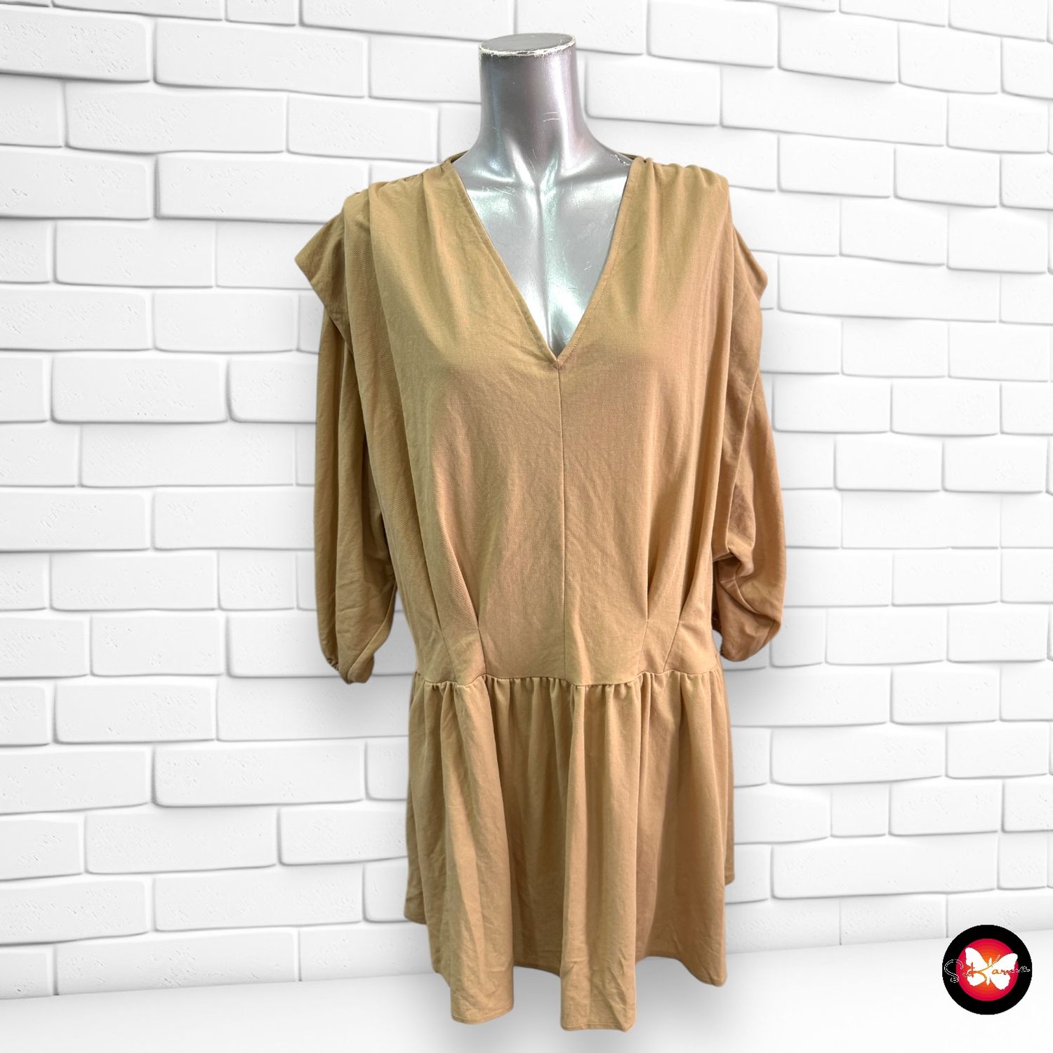 Vestido de media manga MANGO Talla S