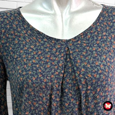 Blusa de manga larga de florecitas SHANA Talla XS