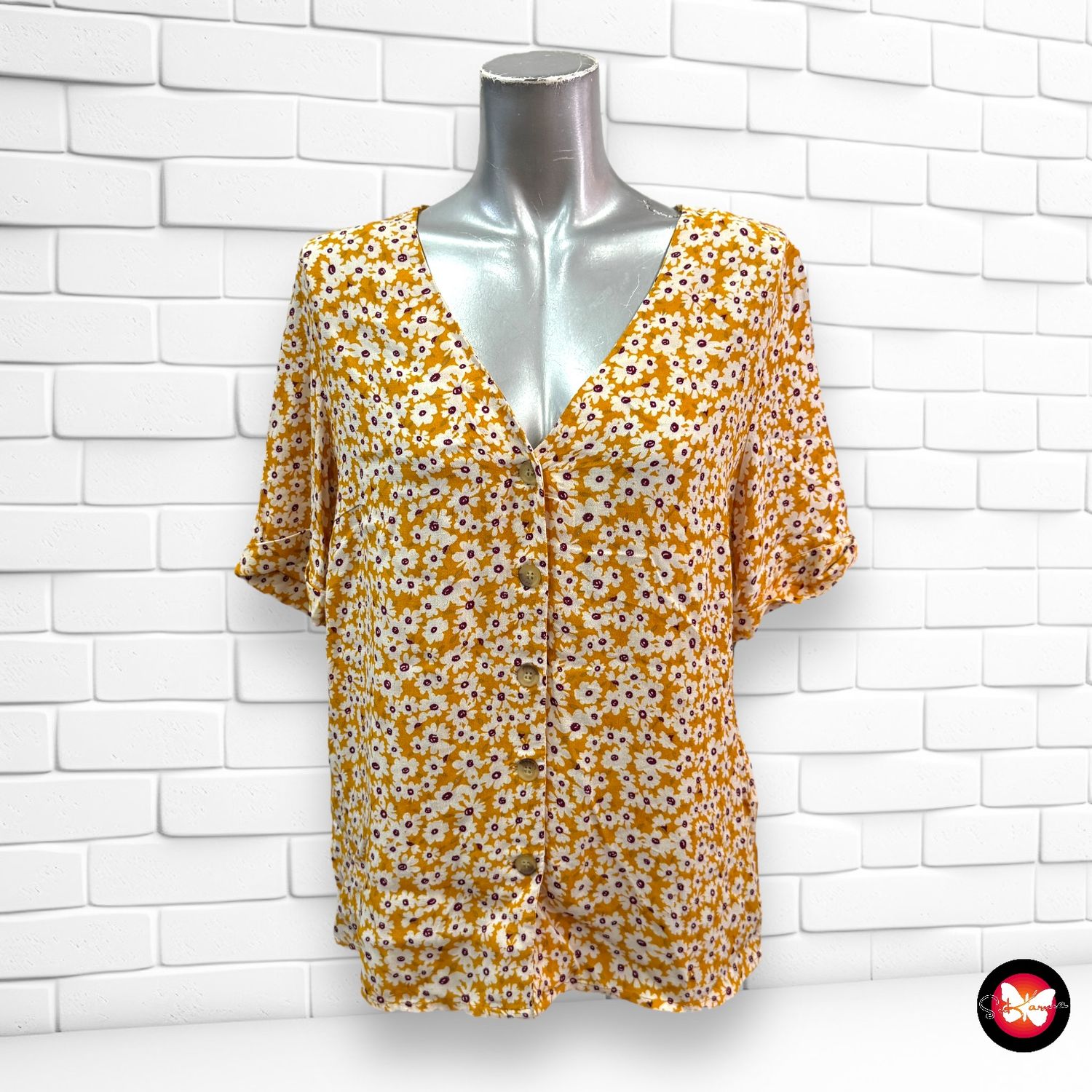 Camisa con estampado PIECES Talla S