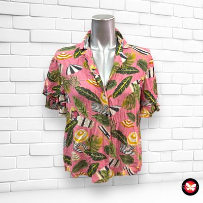 Camisa con estampado MANGO Talla XS