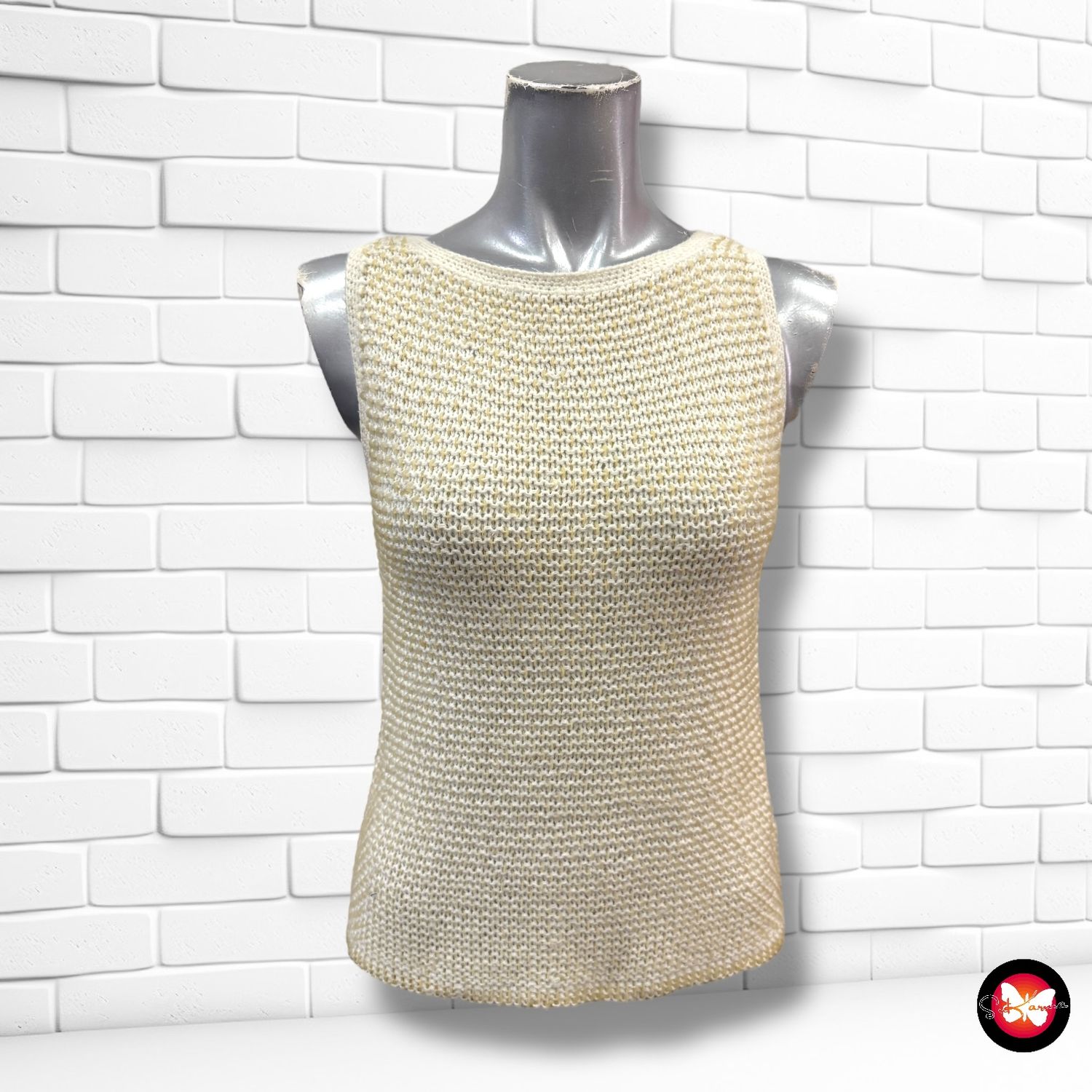 Jersey sin mangas con lentejuelas Talla S/M
