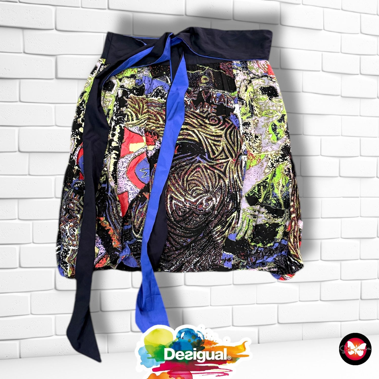 Falda con estampado DESIGUAL Talla 40