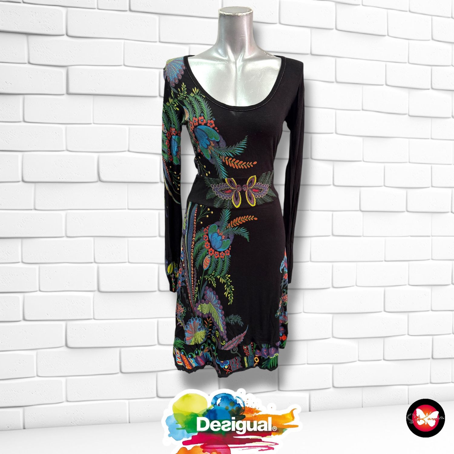 Vestido con estampado DESIGUAL Talla S