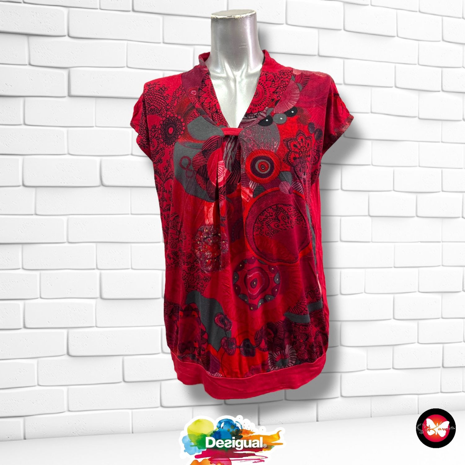 Camiseta con estampado DESIGUAL Talla L