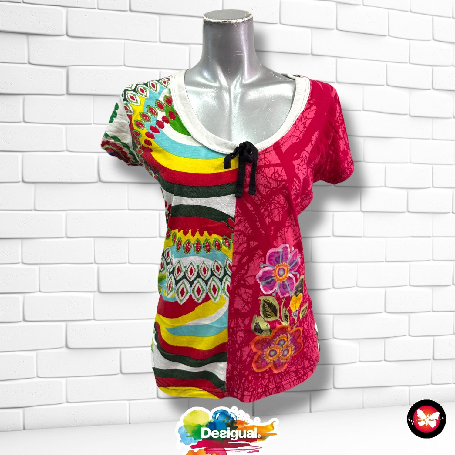 Camiseta con estampado DESIGUAL Talla M
