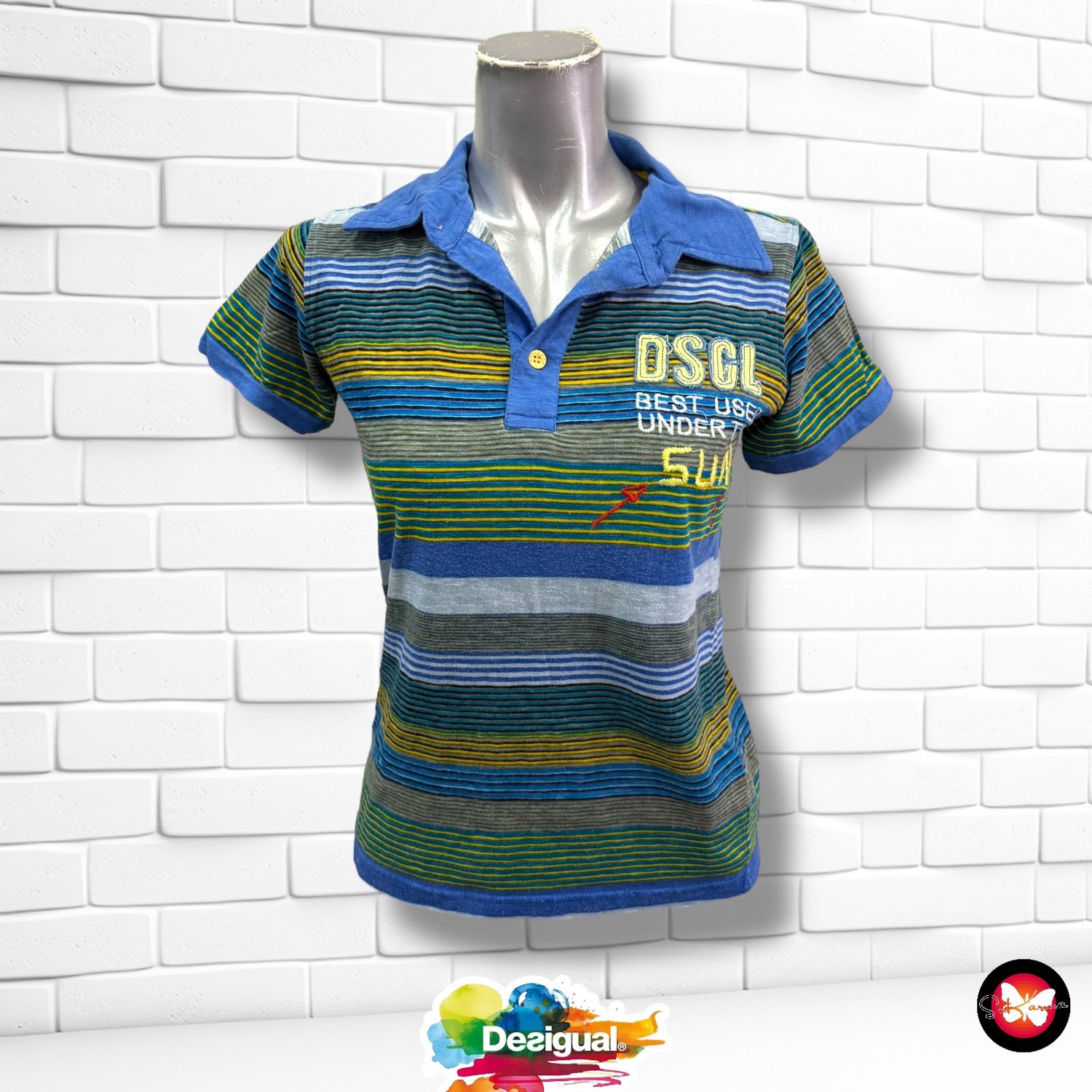 Camiseta de rayas DESIGUAL Talla 9/10 Años