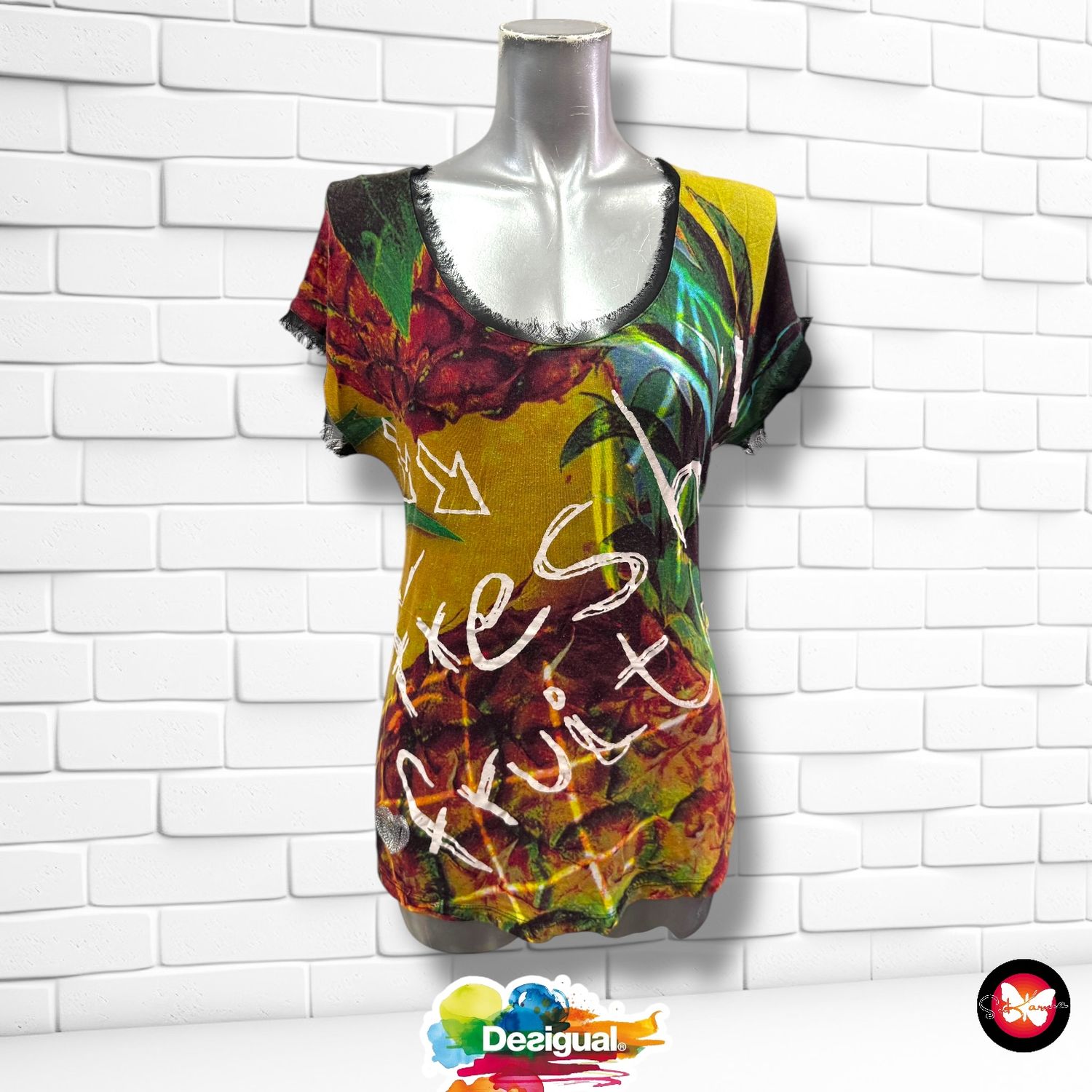 Camiseta con estampado DESIGUAL Talla XS
