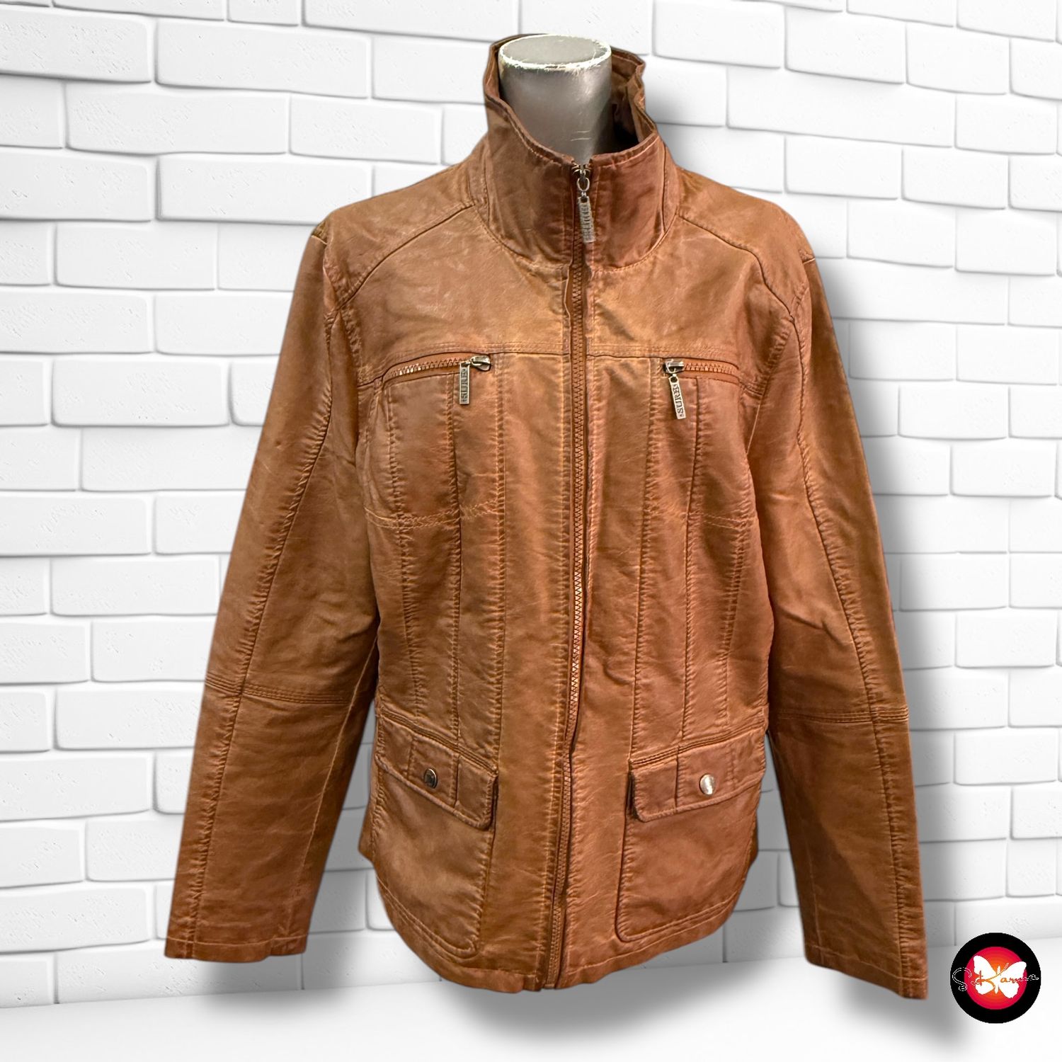 Cazadora de piel sintética SURE Talla 44