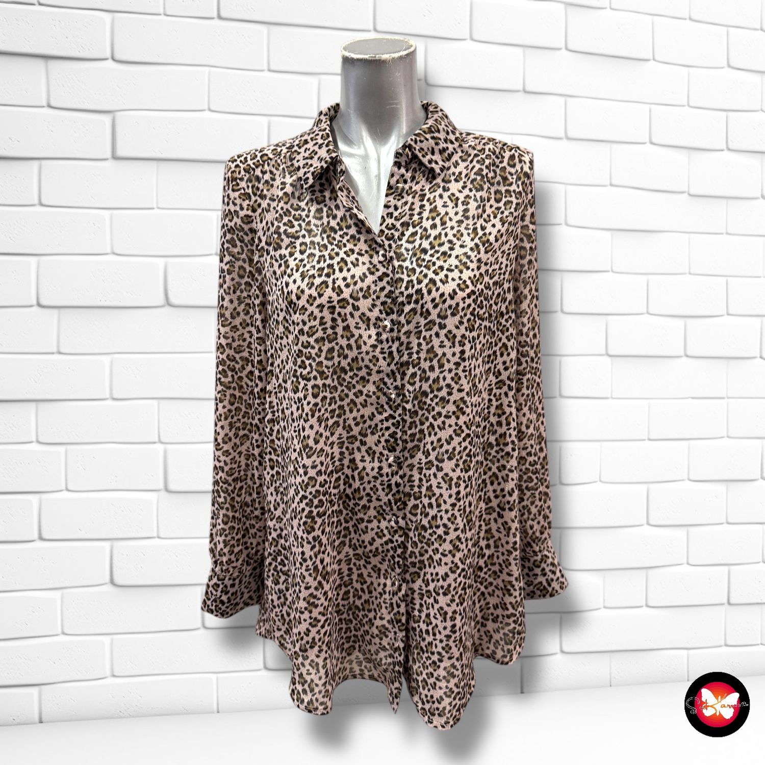 Camisa de manga larga animal print VERO MODA Talla XS (grande)