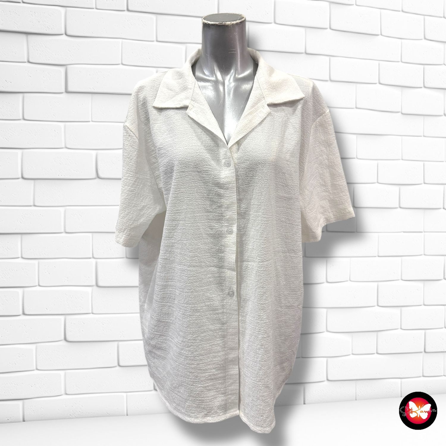Camisa de manga corta básica Talla S (grande)