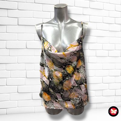 Blusa lencera animal print PIECES Talla M