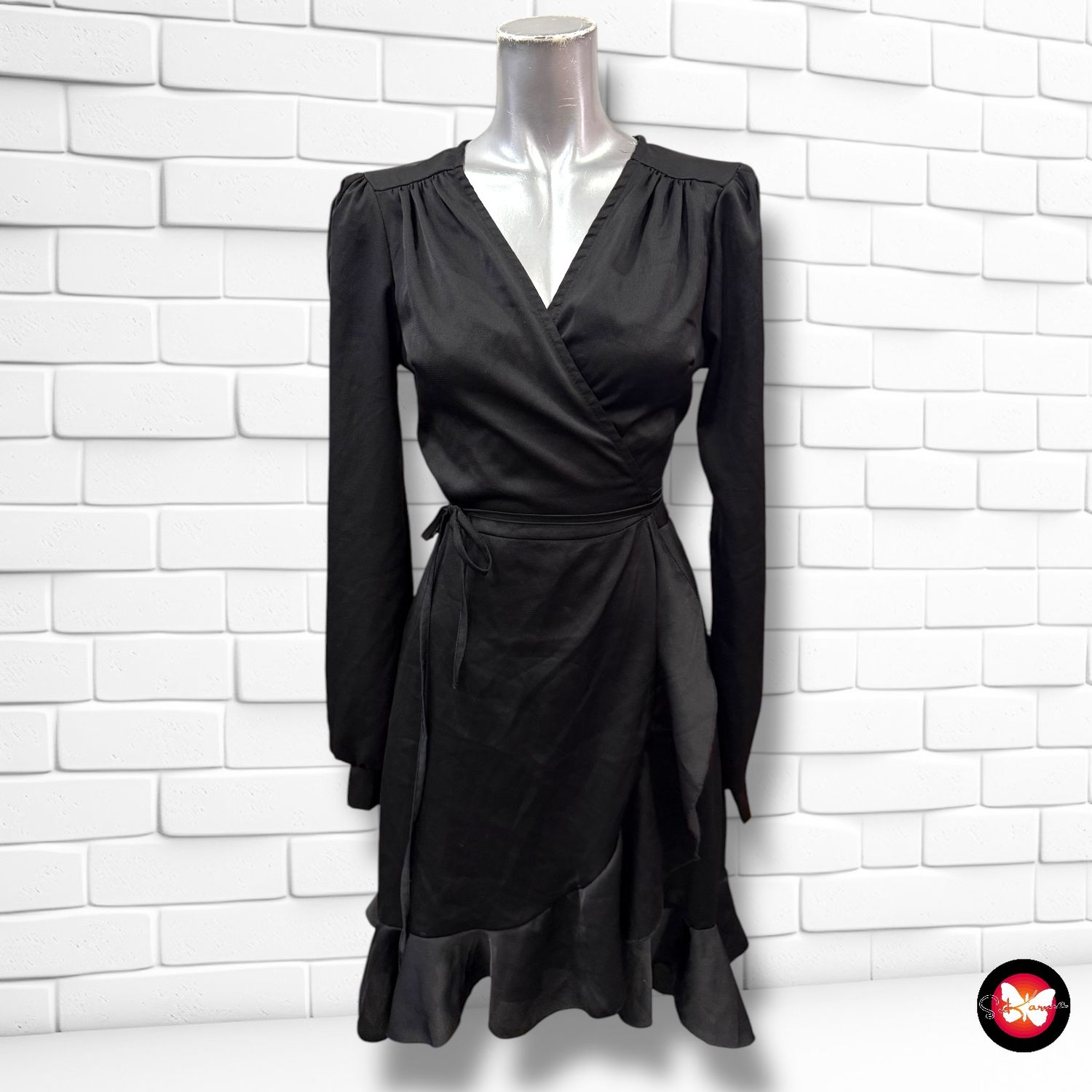 Vestido formal cruzado MW Talla S