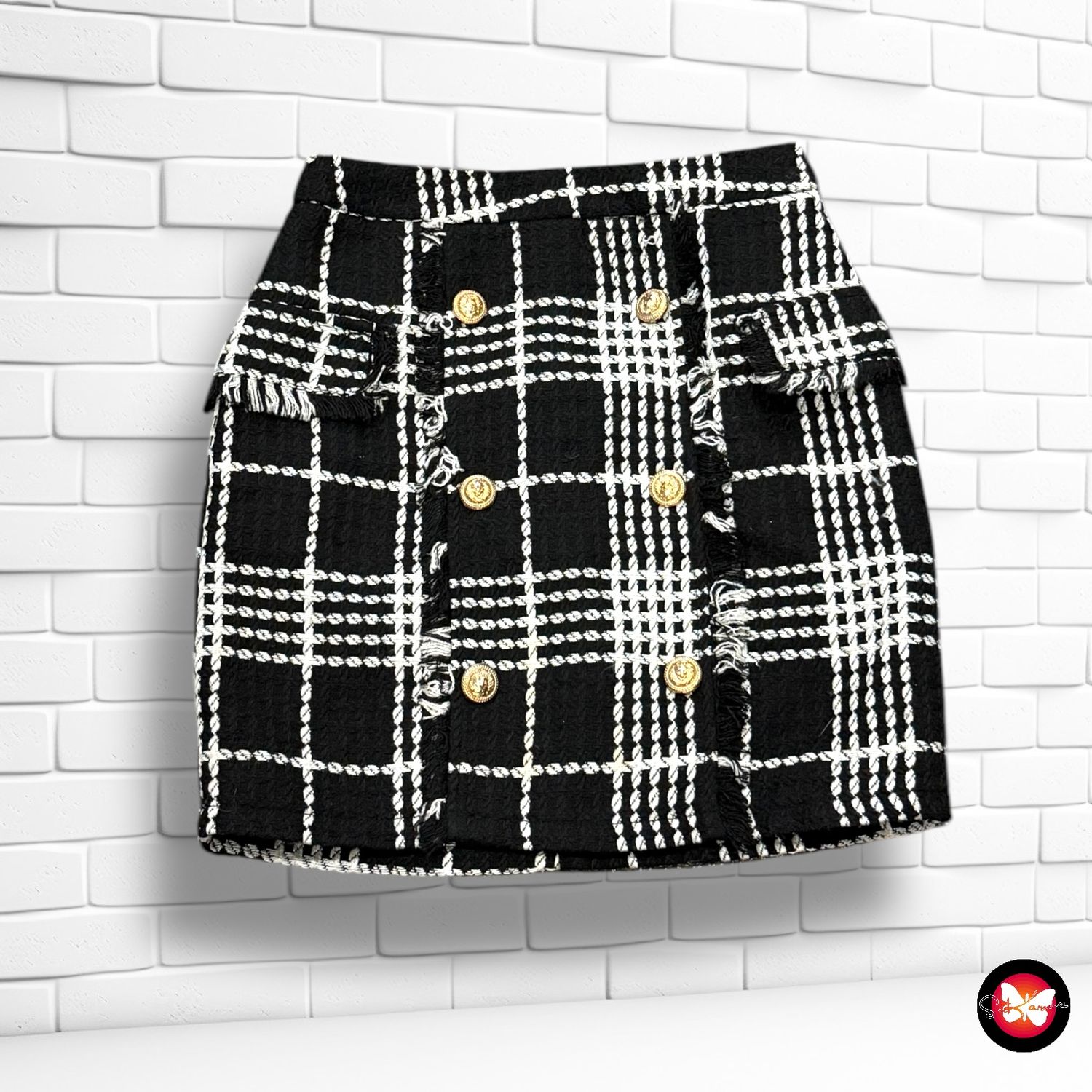 Falda tweed DRÔLE DE COPINE Talla s