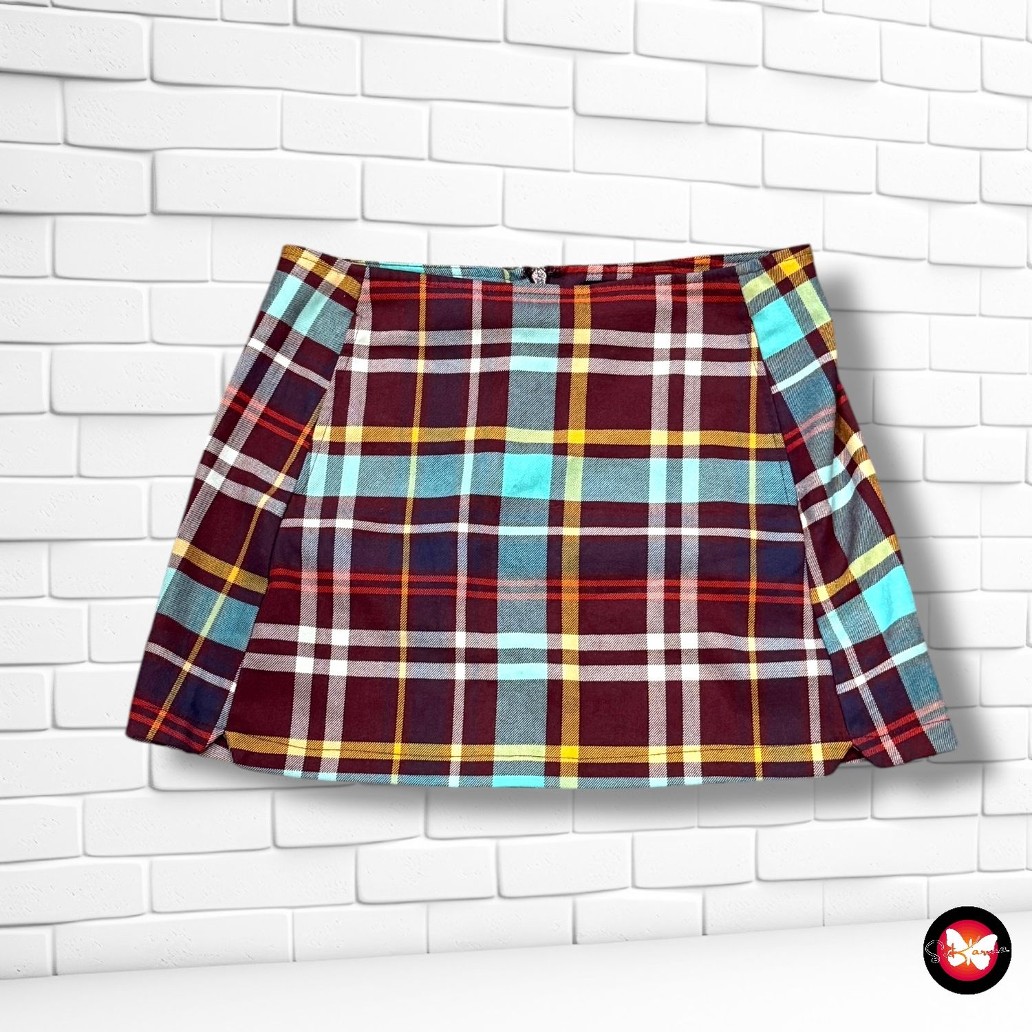 Falda corta de cuadros URBAN OUTFITTERS Talla M