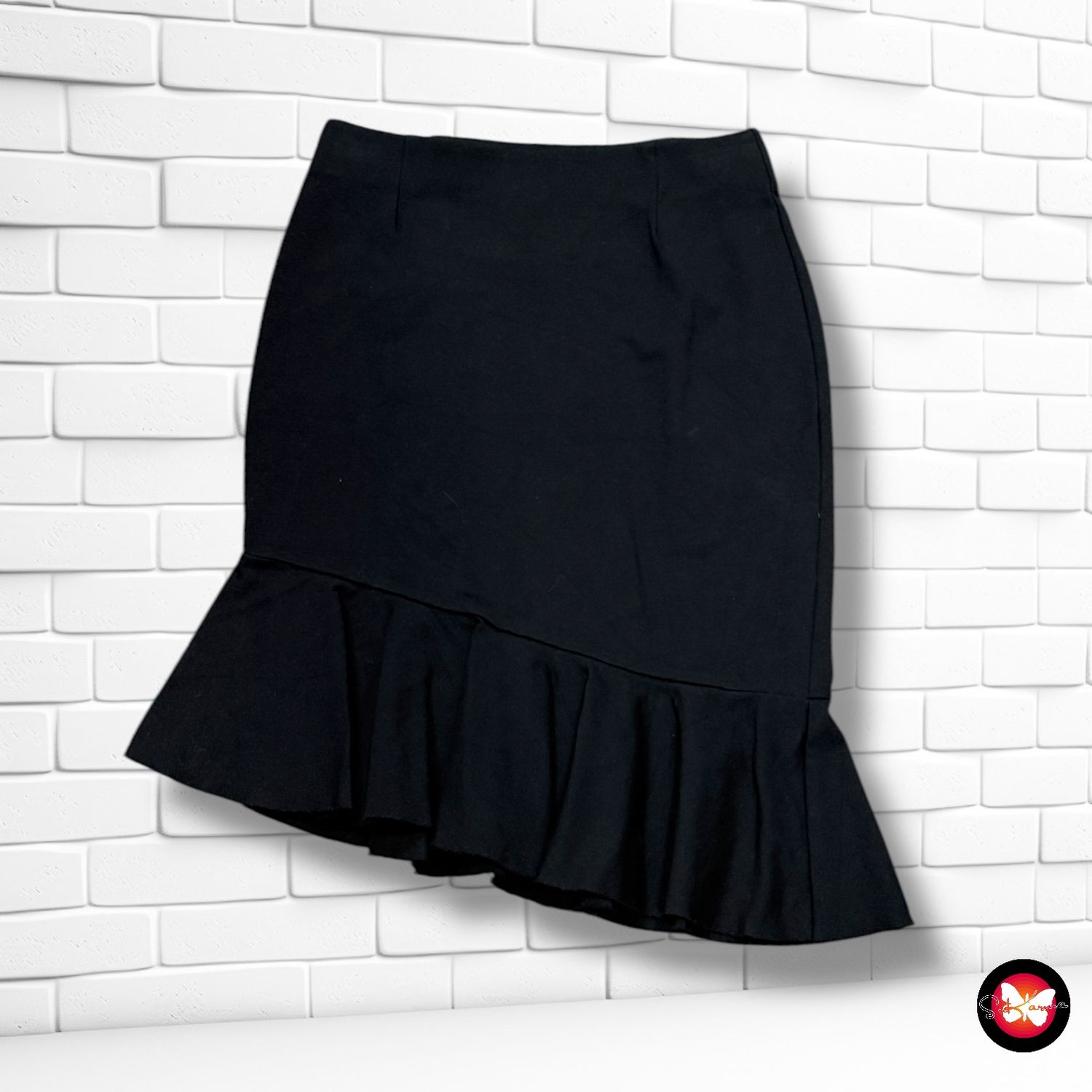 Falda básica con volante H&amp;M Talla 36