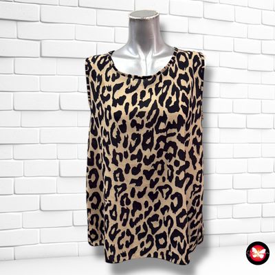 Blusa sin mangas animal print Talla L
