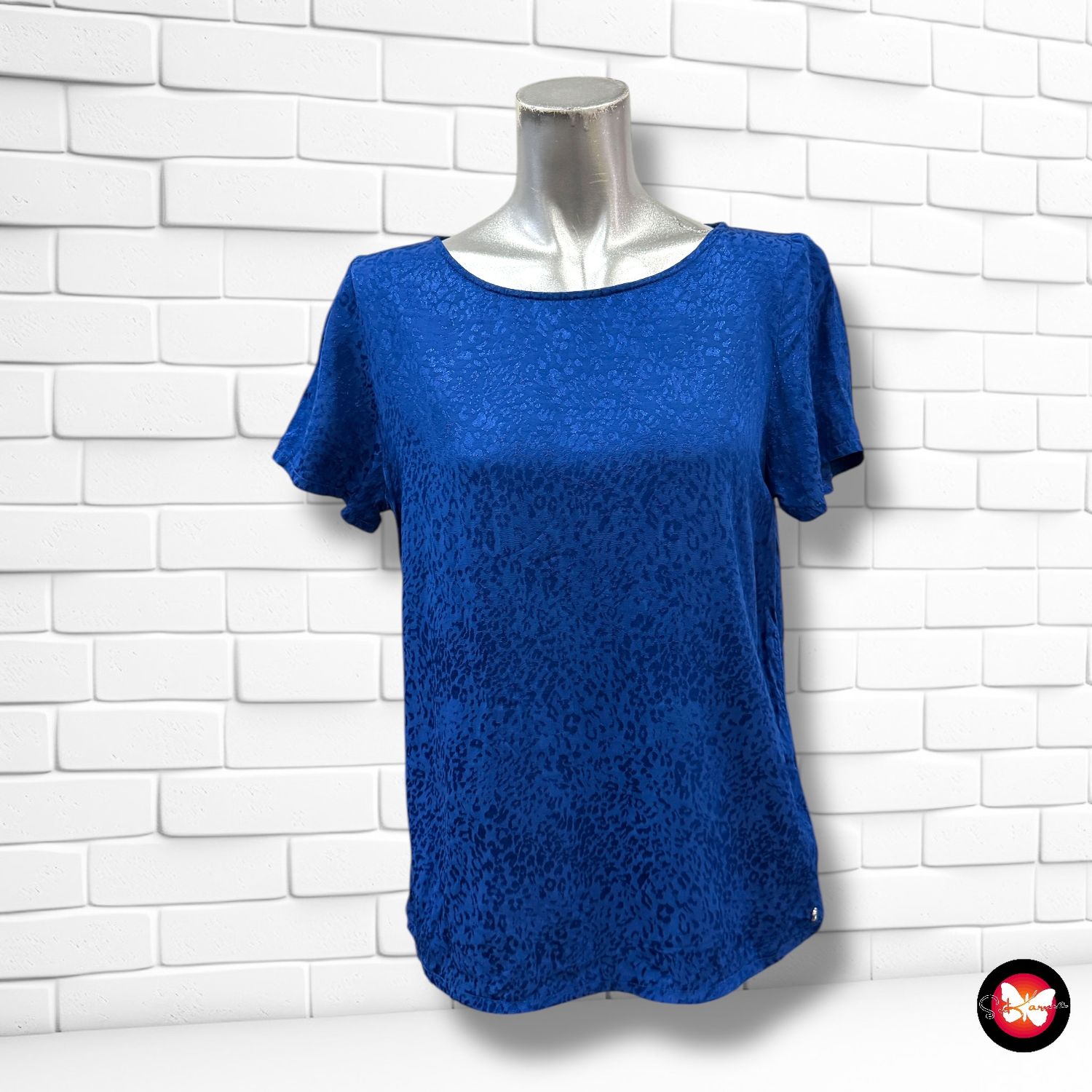 Blusa de manga corta animal print DISTRIKT NØRREBRO Talla M