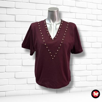 Camiseta con pedrería Talla M/L