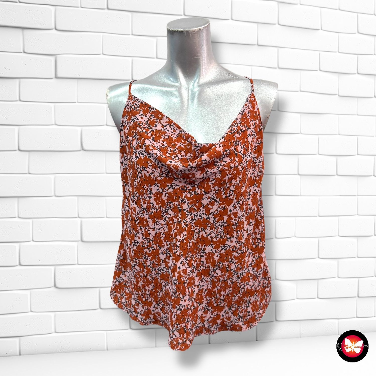 Blusa de tirantes con florecitas ONLY Talla 40