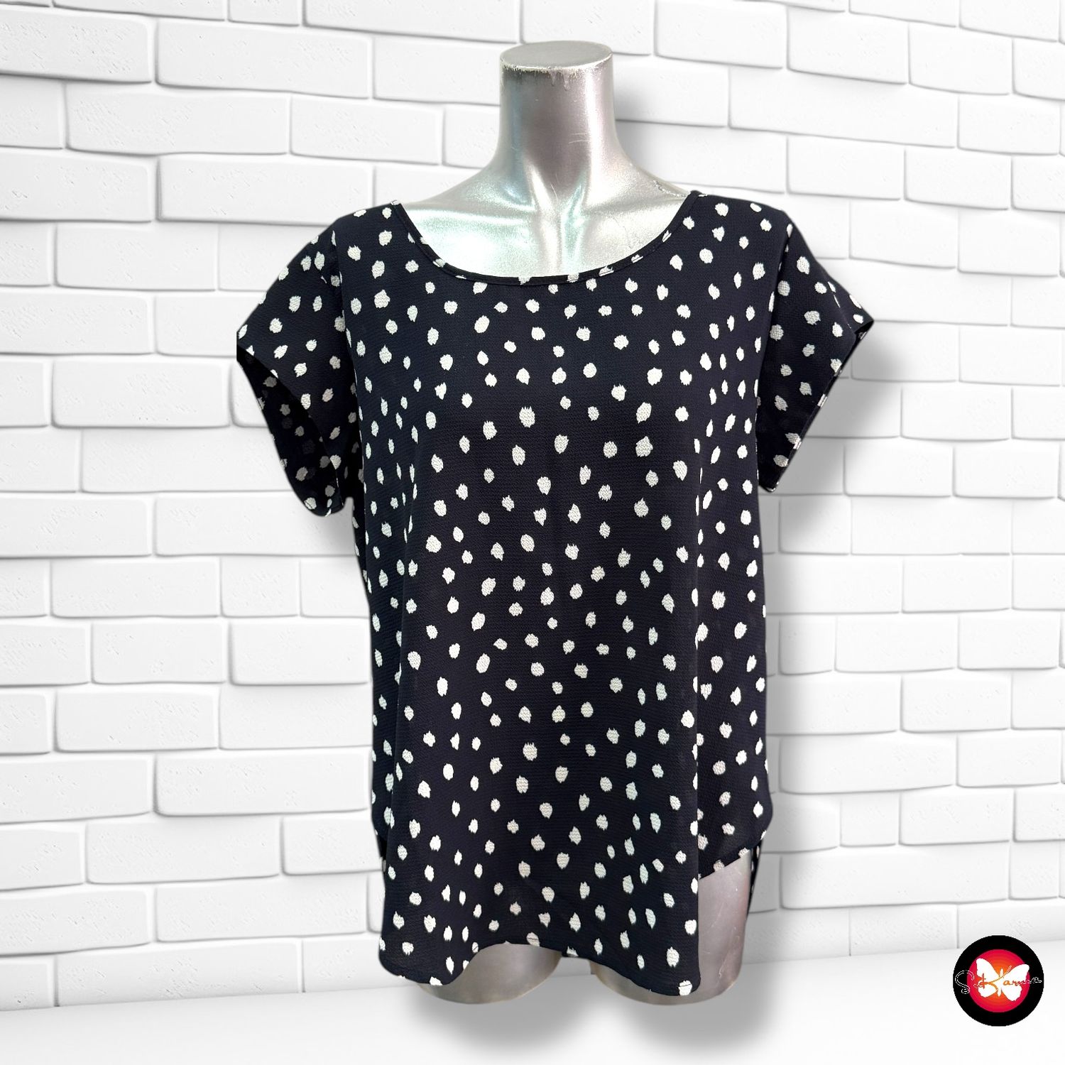 Blusa básica de lunares ONLY Talla 40