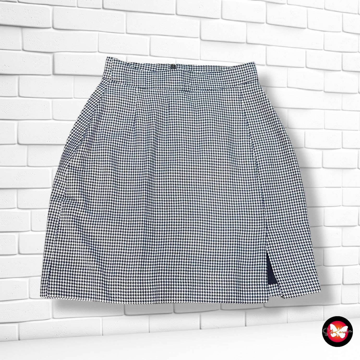 Falda estampado pata de gallo Talla S