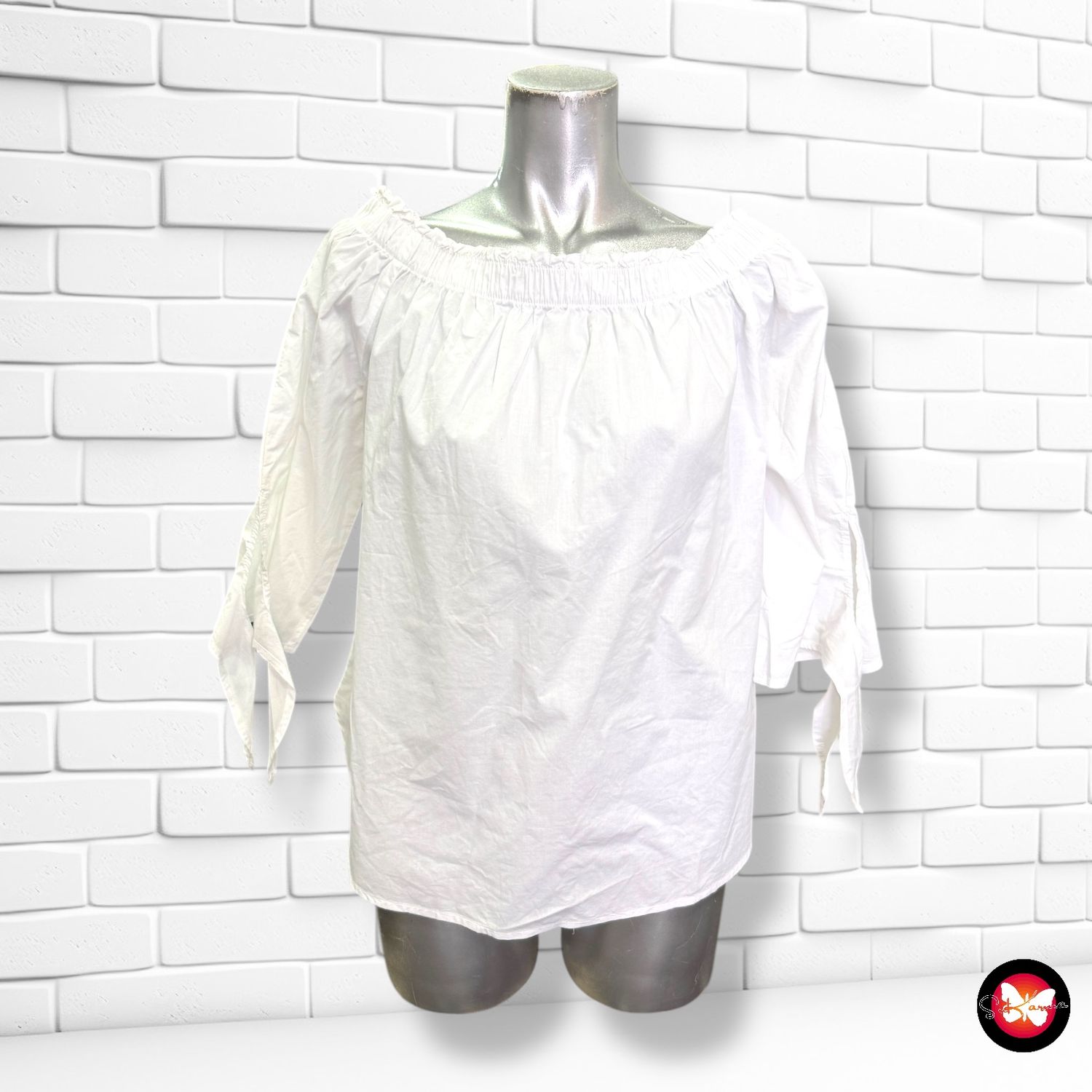 Blusa blanca L.O.G.G. Talla 36