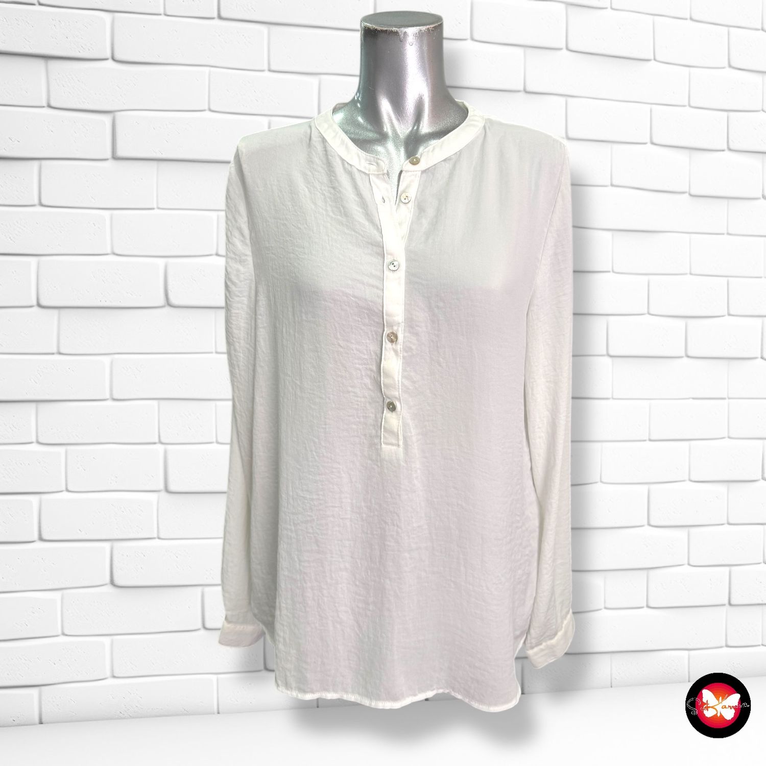 Blusa blanca ESMARA Talla 40