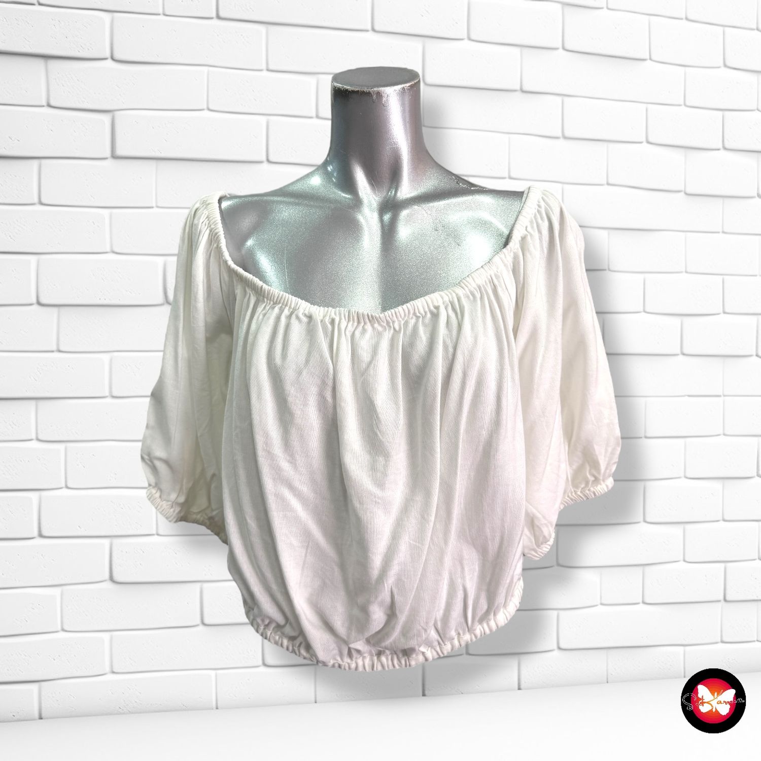 Blusa blanca PRIMARK CARES Talla 44
