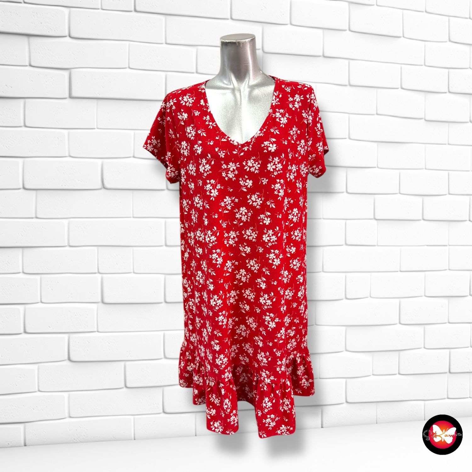 Vestido con florecitas TEX Talla L