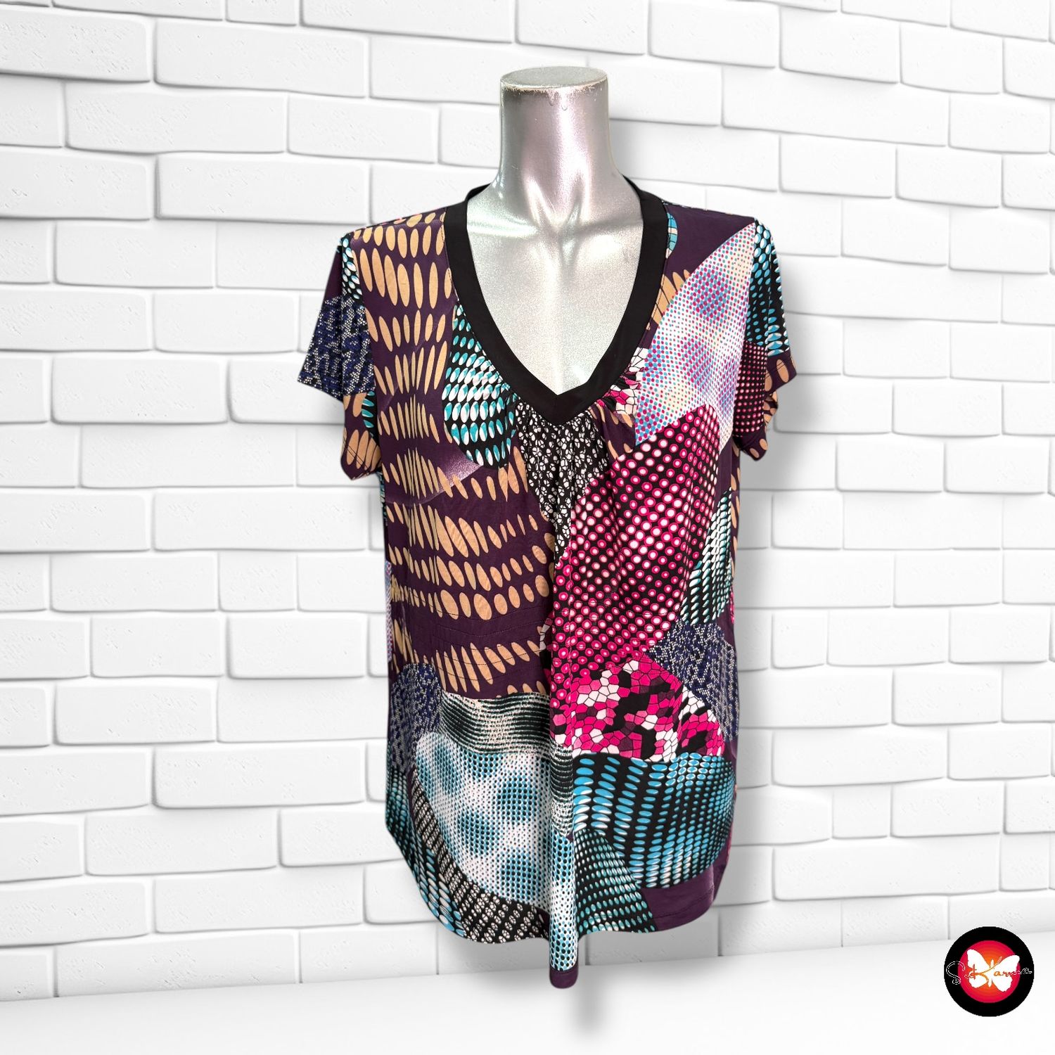 Blusa con estampado ELISA Talla XL