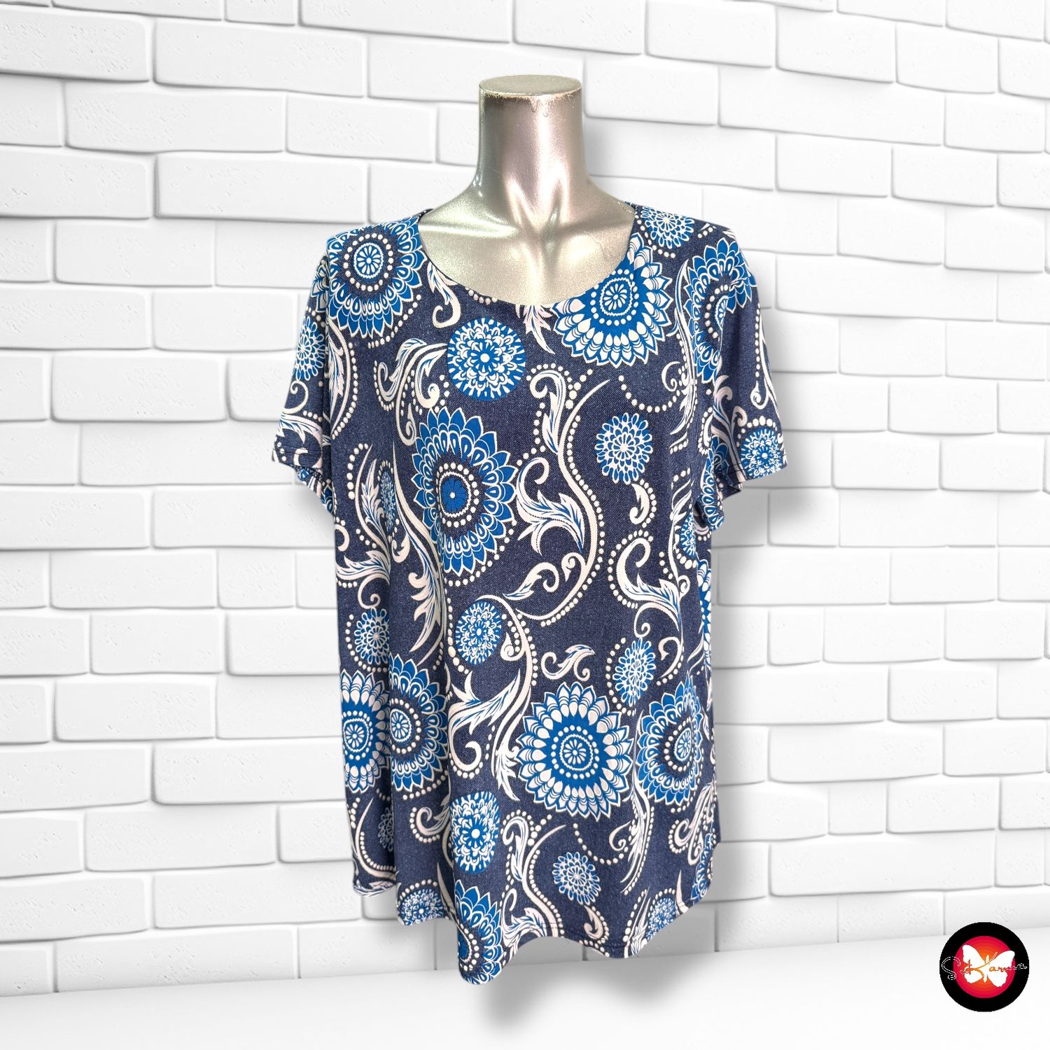 Blusa con estampado Talla L/XL
