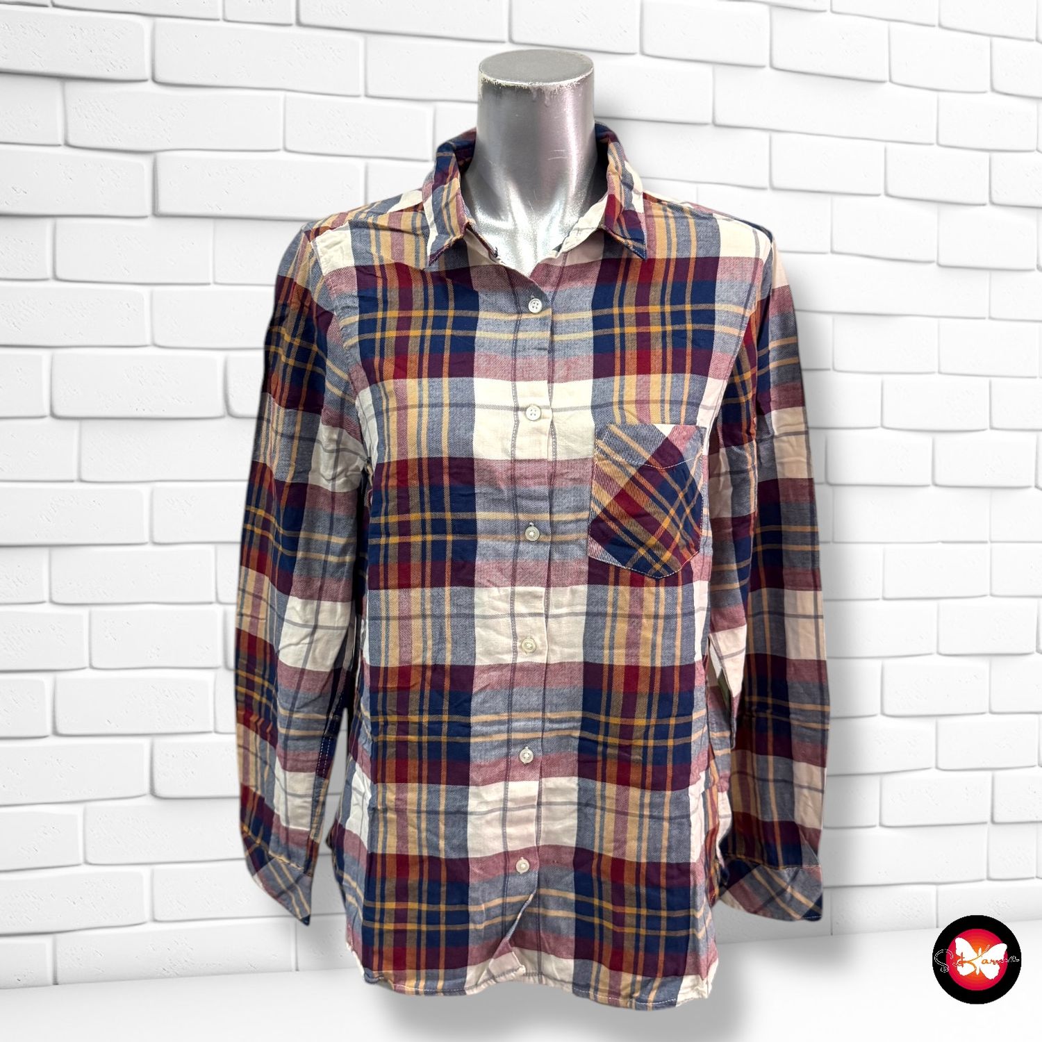 Camisa de cuadros L.O.G.G. Talla 36
