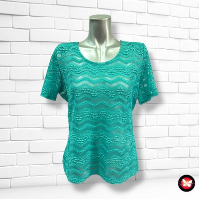 Blusa básica con encaje Talla 46