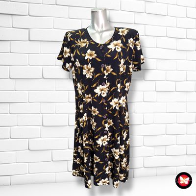 Vestido con estampado flores Talla 42