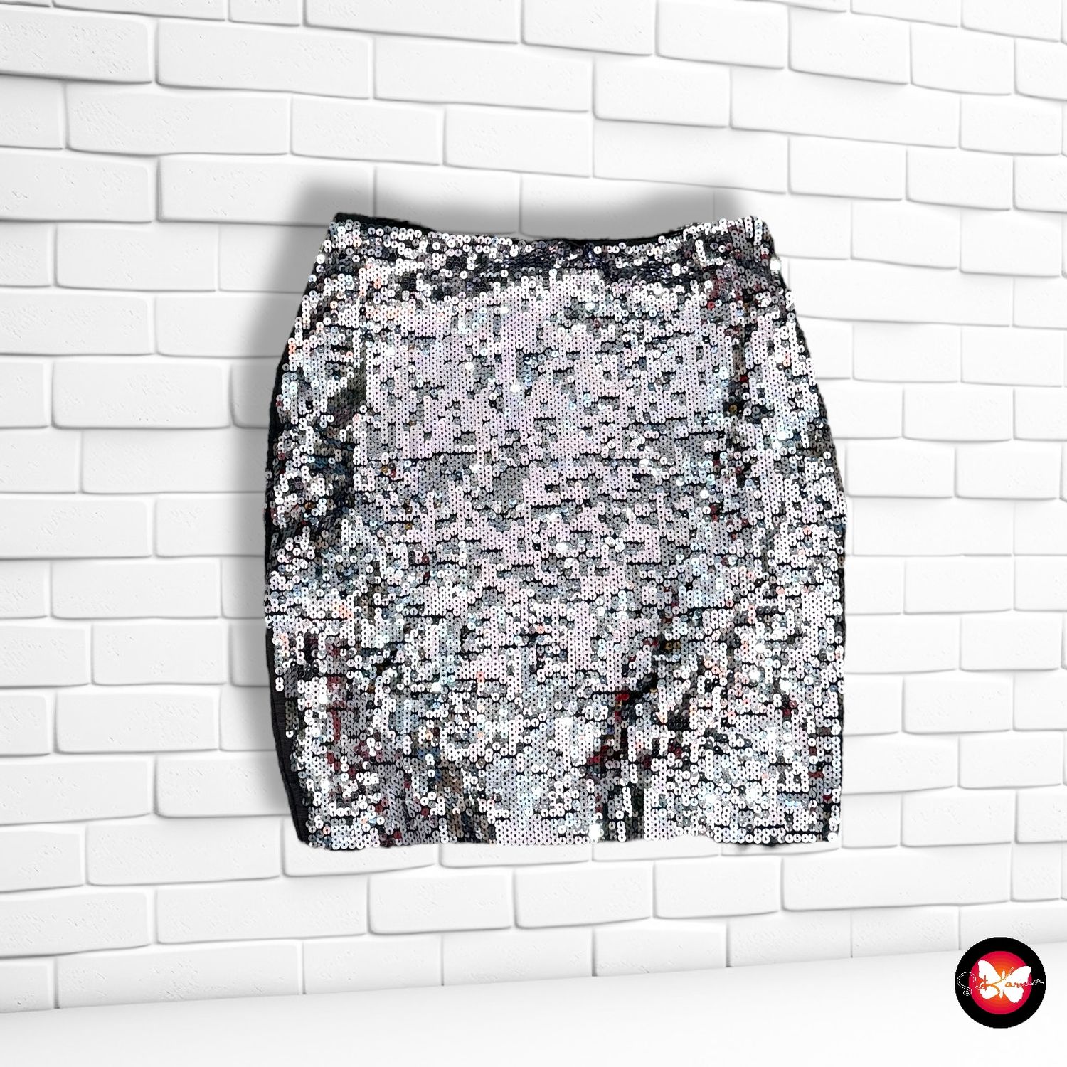 Falda de noche de lentejuelas PULL&amp;BEAR Talla L (pequeña)