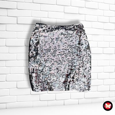 Falda de noche de lentejuelas PULL&amp;BEAR Talla L (pequeña)