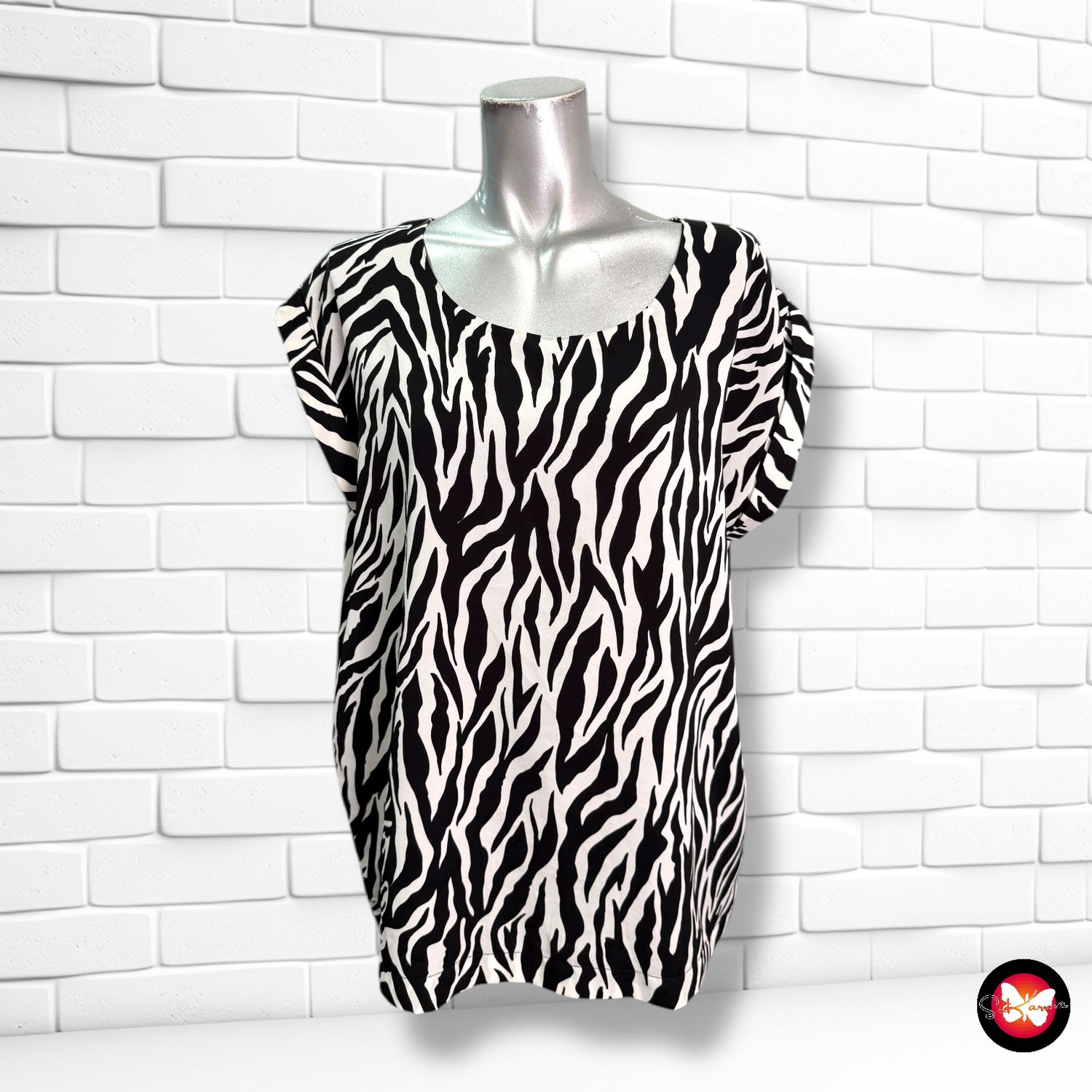 Blusa con estampado animal print NORAH Talla 38