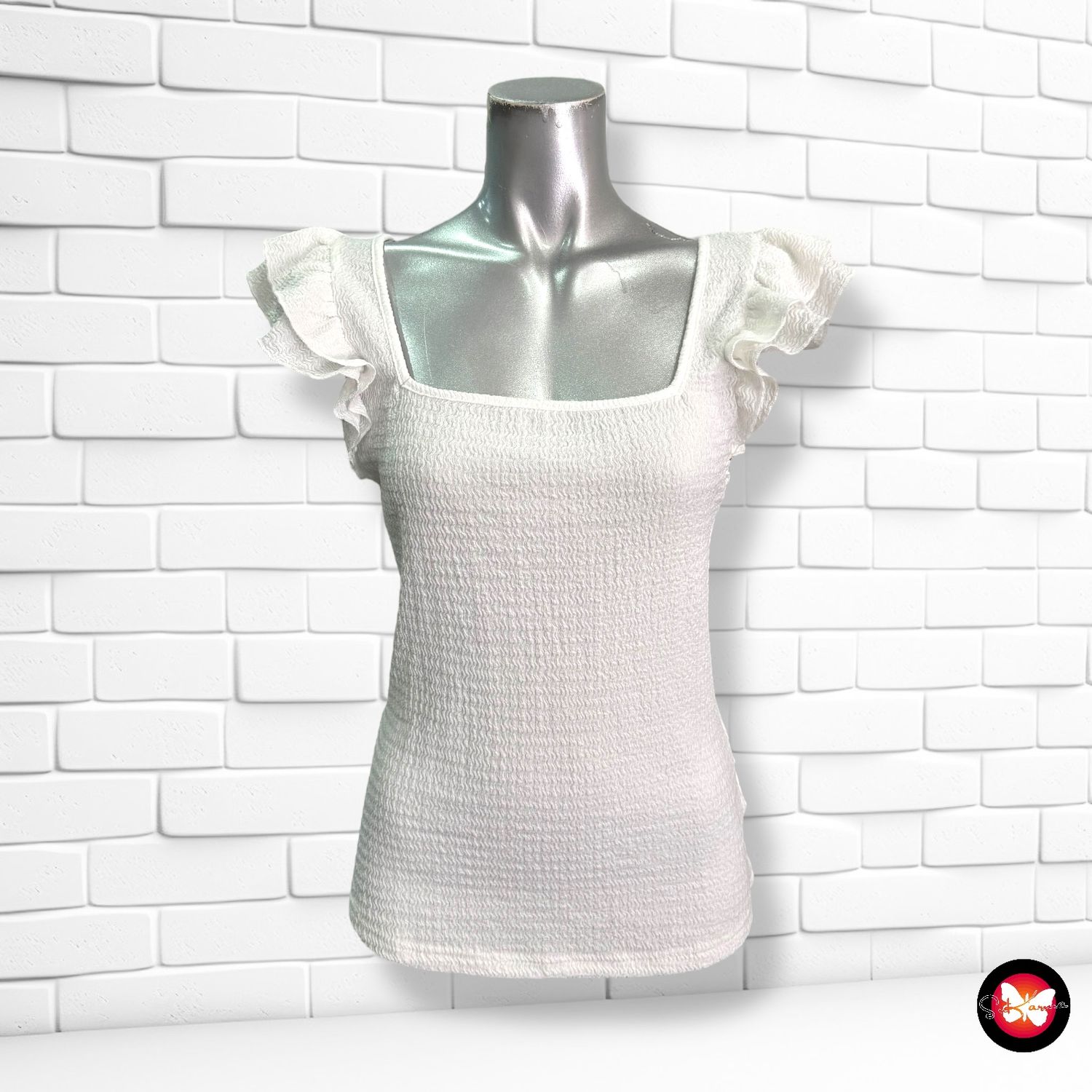 Blusa blanca SHEIN Talla M