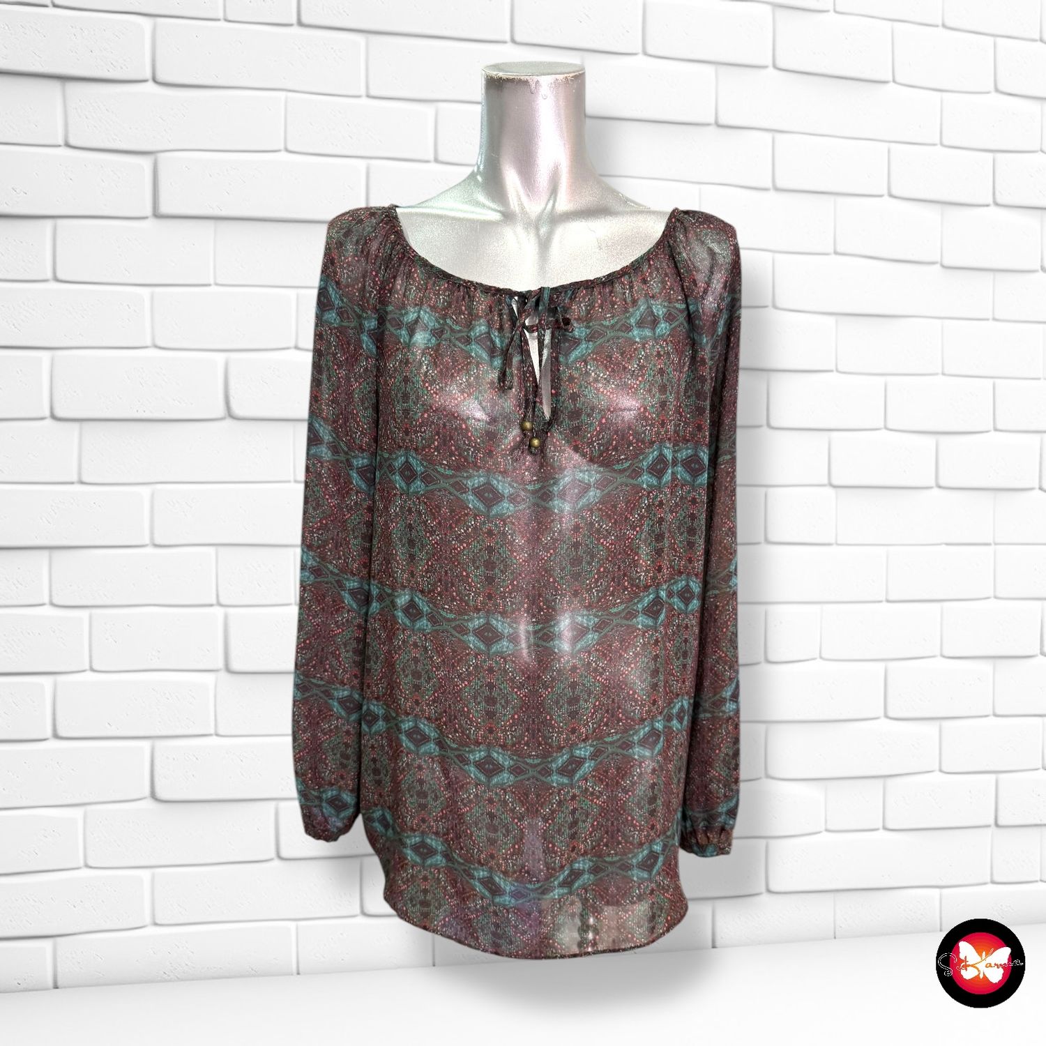 Blusa traslúcida ZARA Talla S