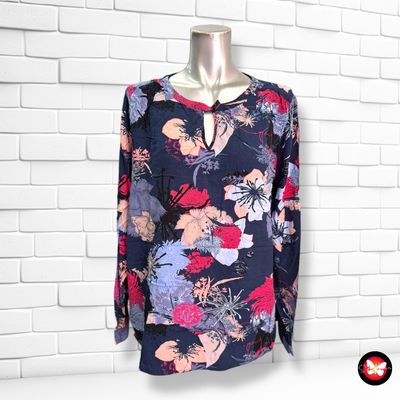 Blusa con estampado flores FRANSA Talla L