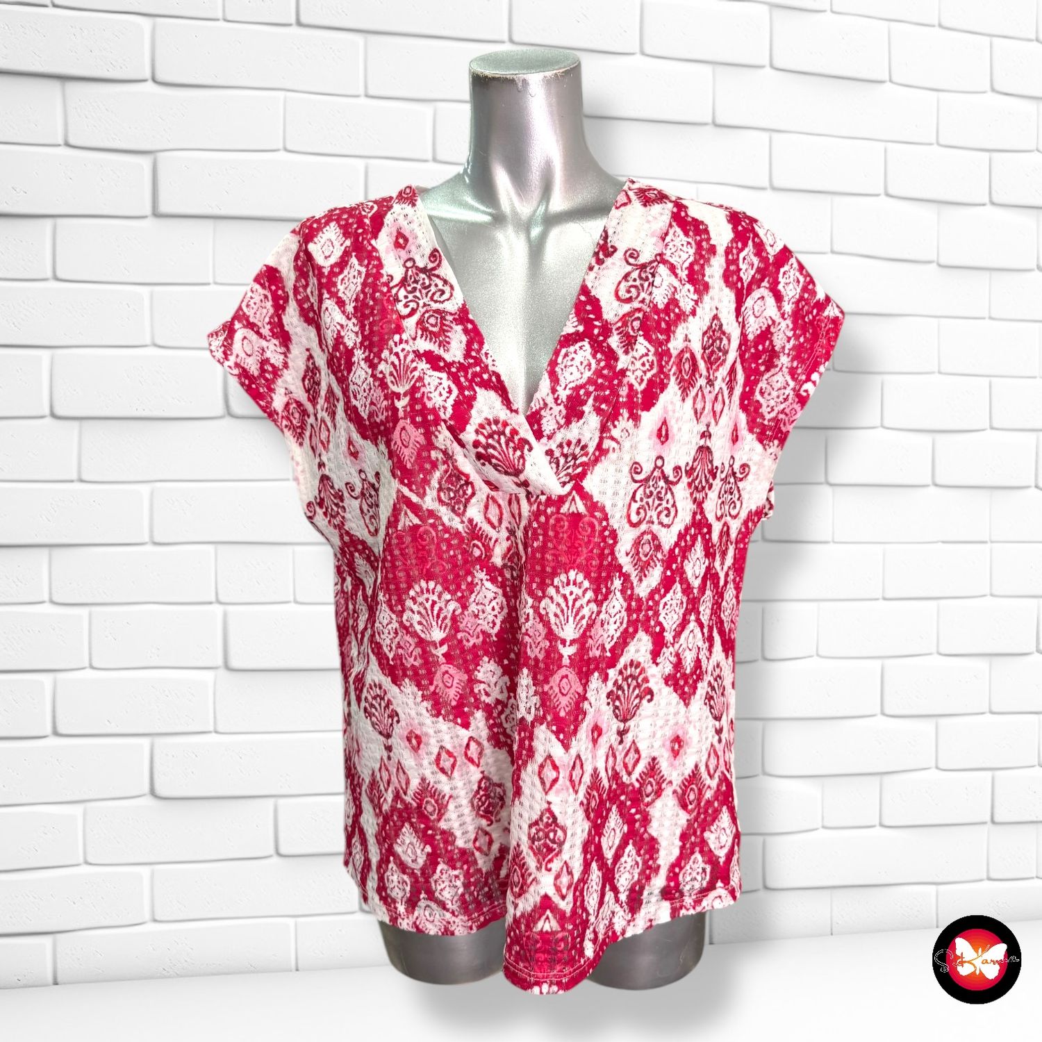 Blusa de punto con estampado CORTEFIEL Talla L