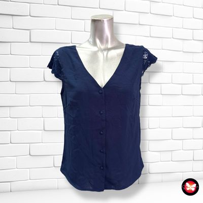 Blusa con encaje en espalda SHEIN Talla XS