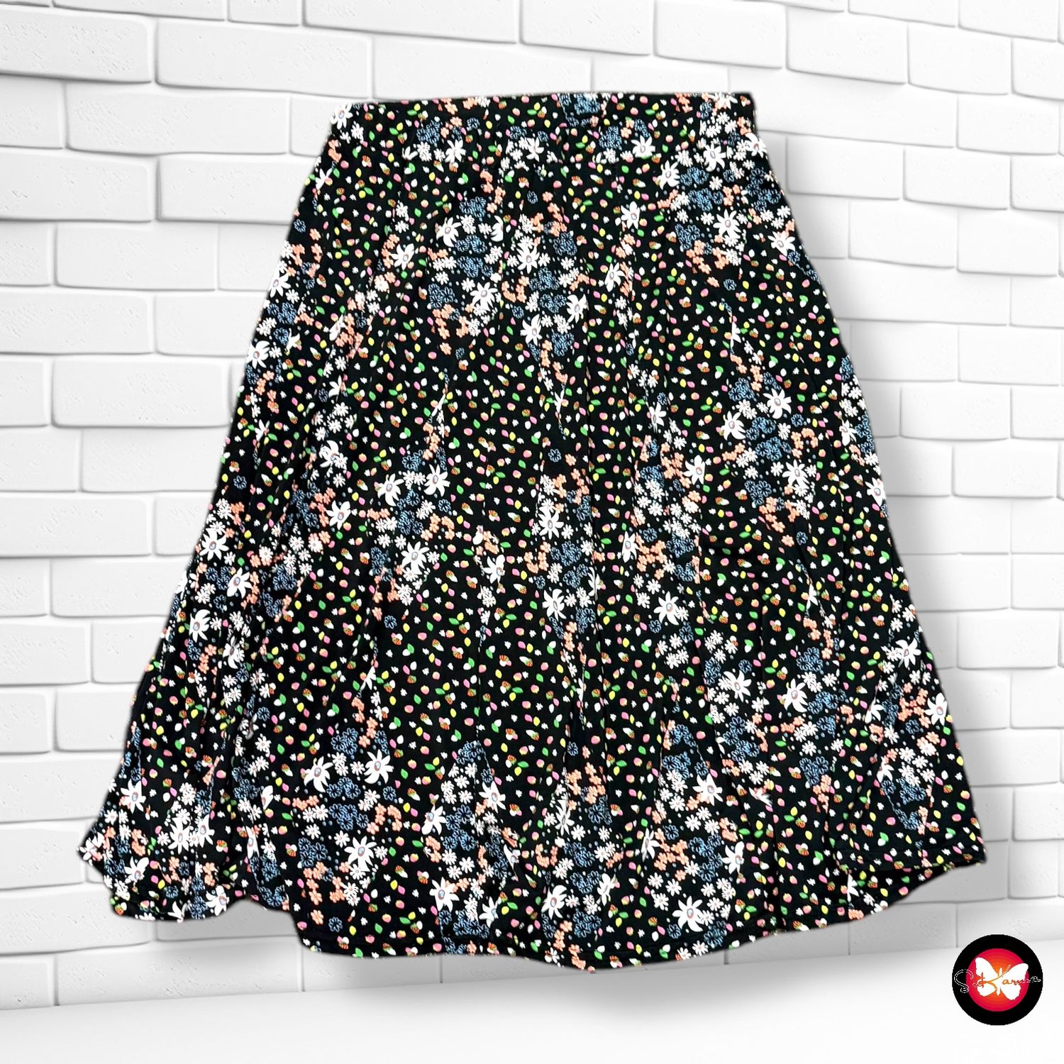 Falda con estampado florecitas Talla S/M