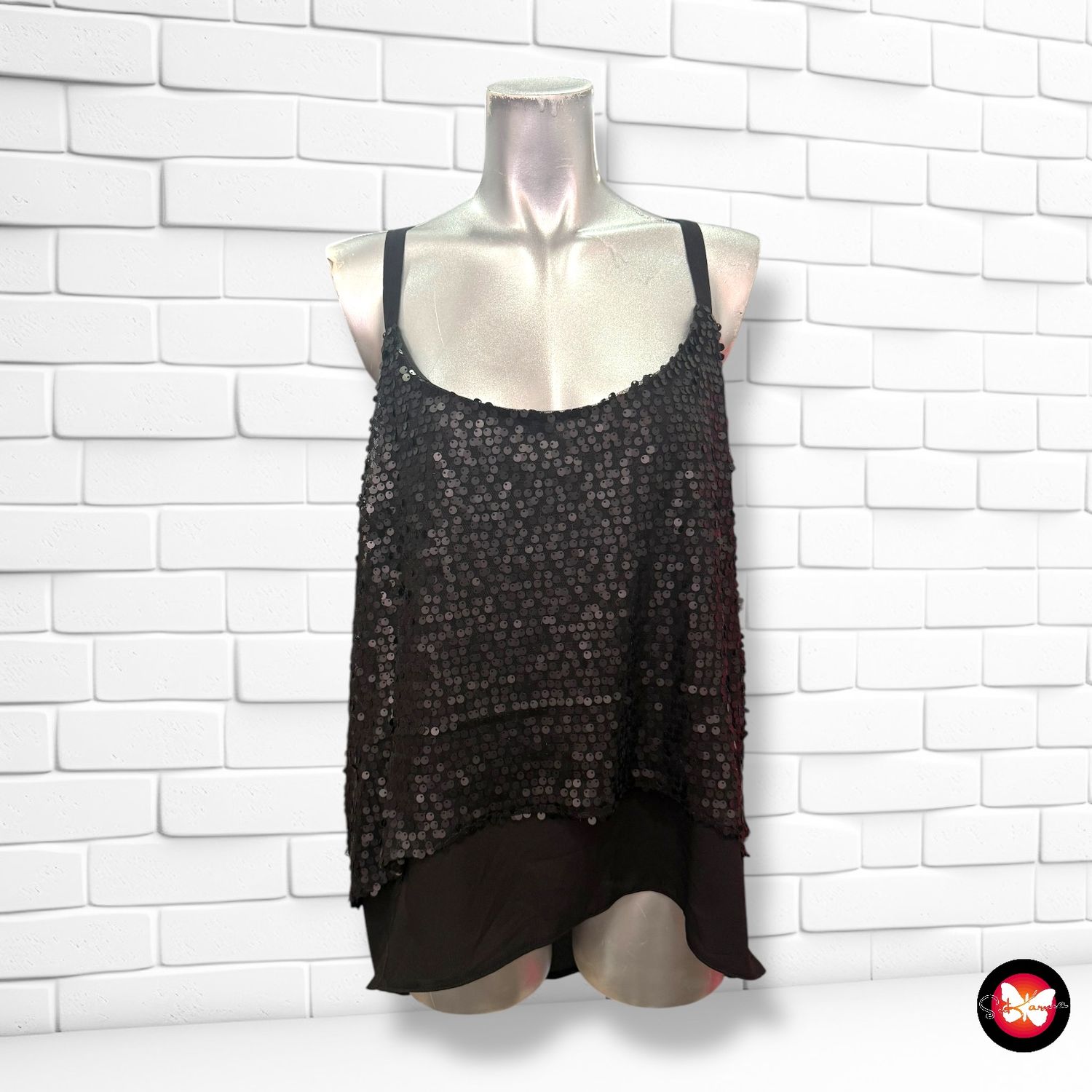 Blusa de noche de lentejuelas ATMOSPHERE Talla 40