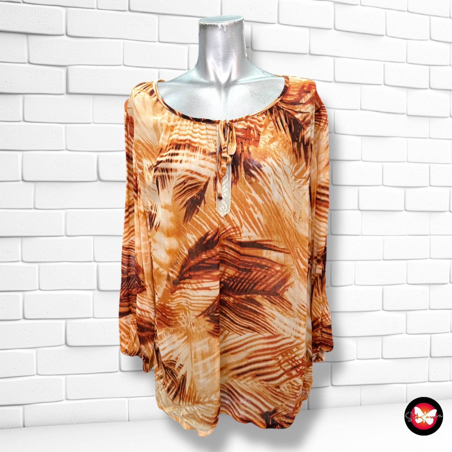 Blusa con estampado C&amp;A Talla 48