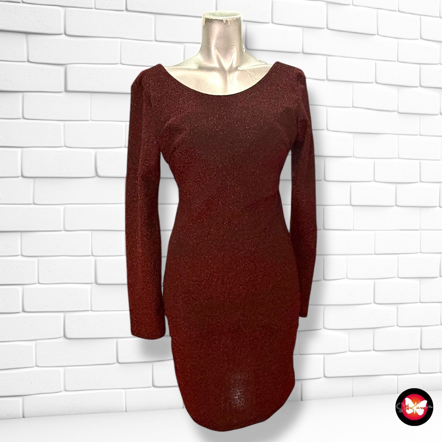 Vestido de noche de lurex Talla S