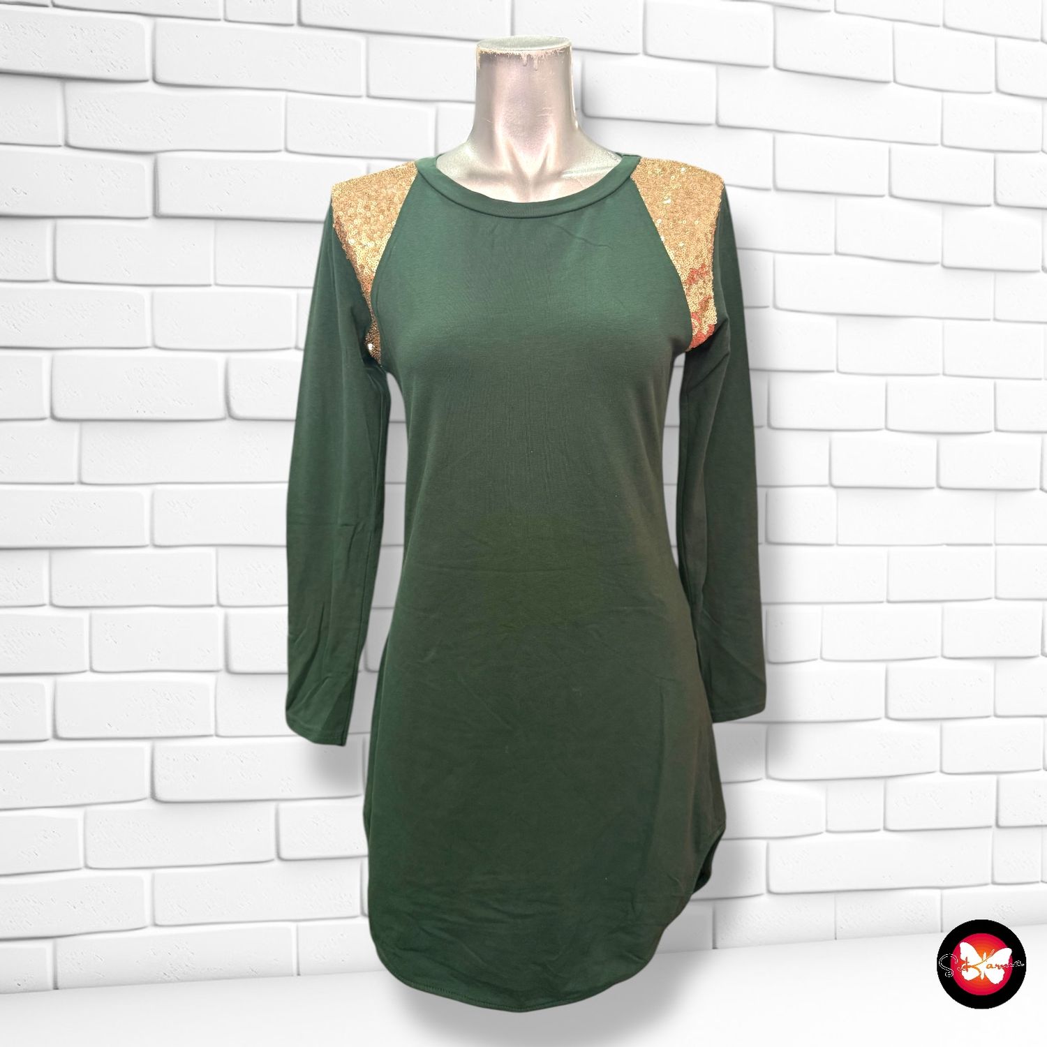 Vestido con lentejuelas Talla S