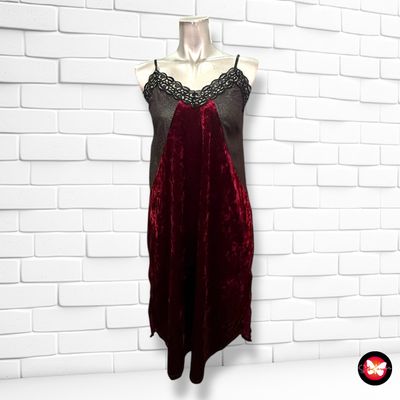 Vestido de noche lencero de terciopelo Talla L